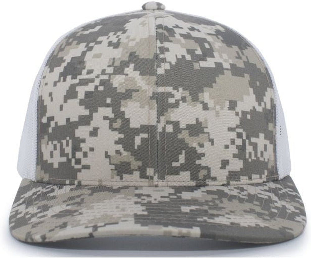 OUTLET-Pacific Headwear Camo Snapback Trucker Cap