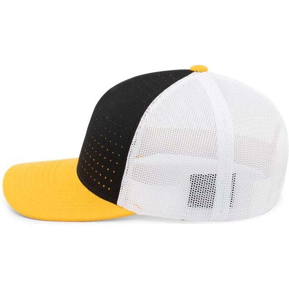 Pacific Headwear Perforated 5-Panel Trucker Snapback Cap