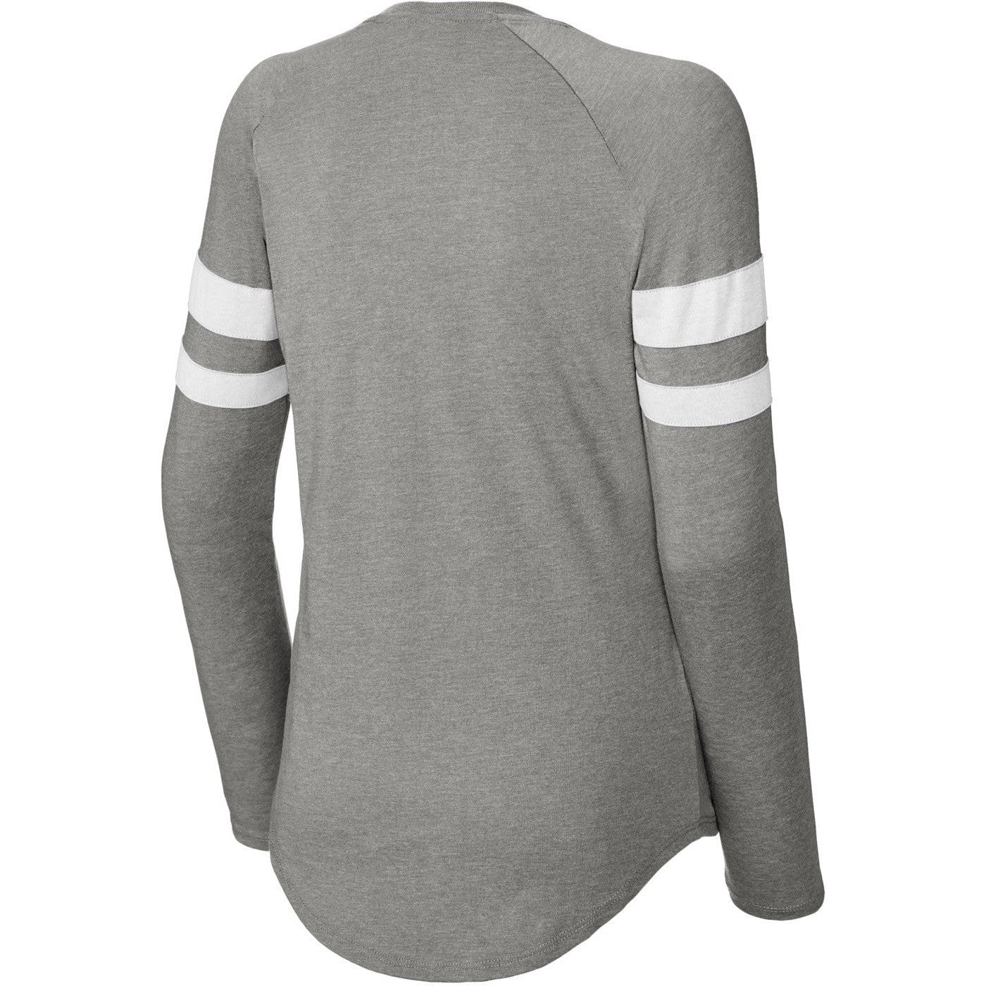 Sport-Tek Ladies Halftime Stripe Long Sleeve V-Neck Tee