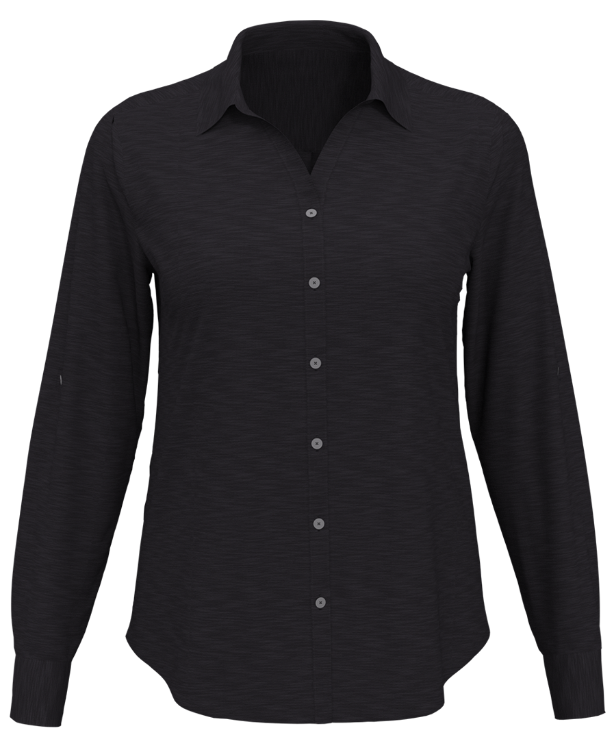 Perry Ellis Ladies Heathered Woven Shirt