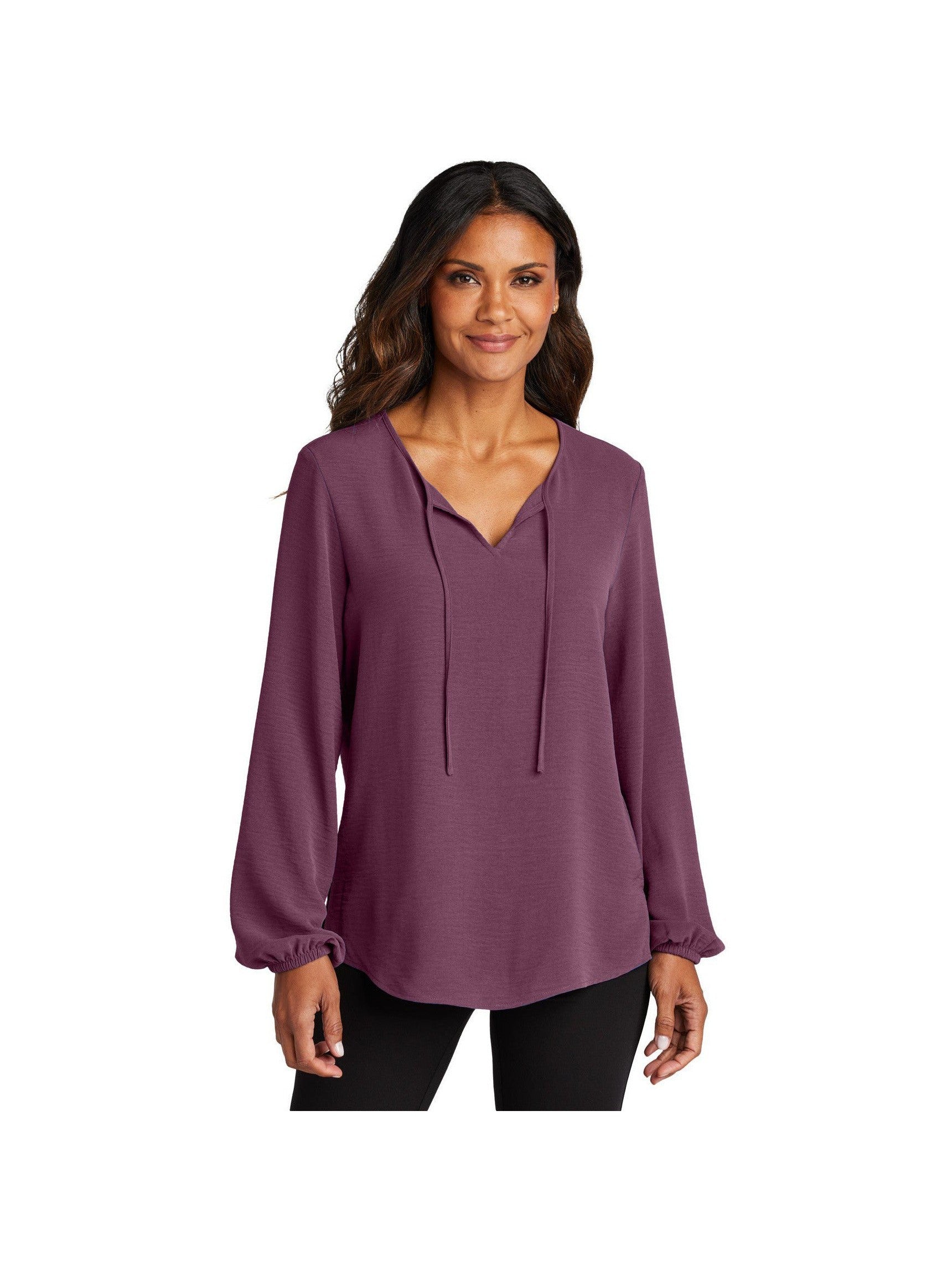 Port Authority Ladies Textured Crepe Blouse