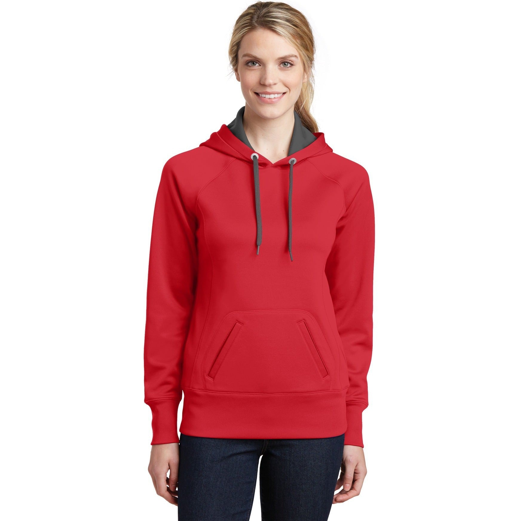 CLOSEOUT - Sport-Tek Ladies Tech Fleece Hooded Sweatshirt