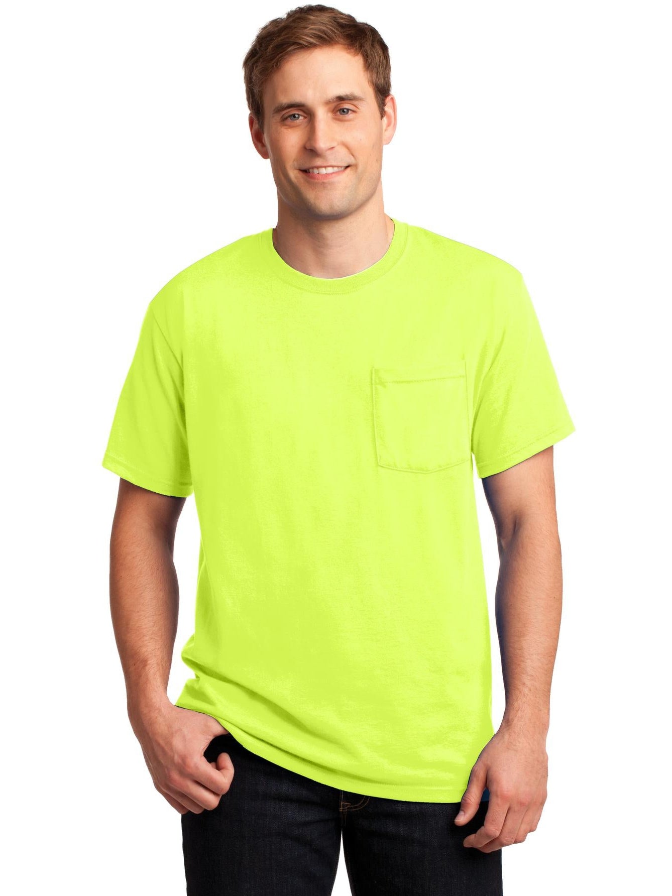 OUTLET-Jerzees Dri-PowerActive 50/50 Cotton/Poly Pocket T-Shirt