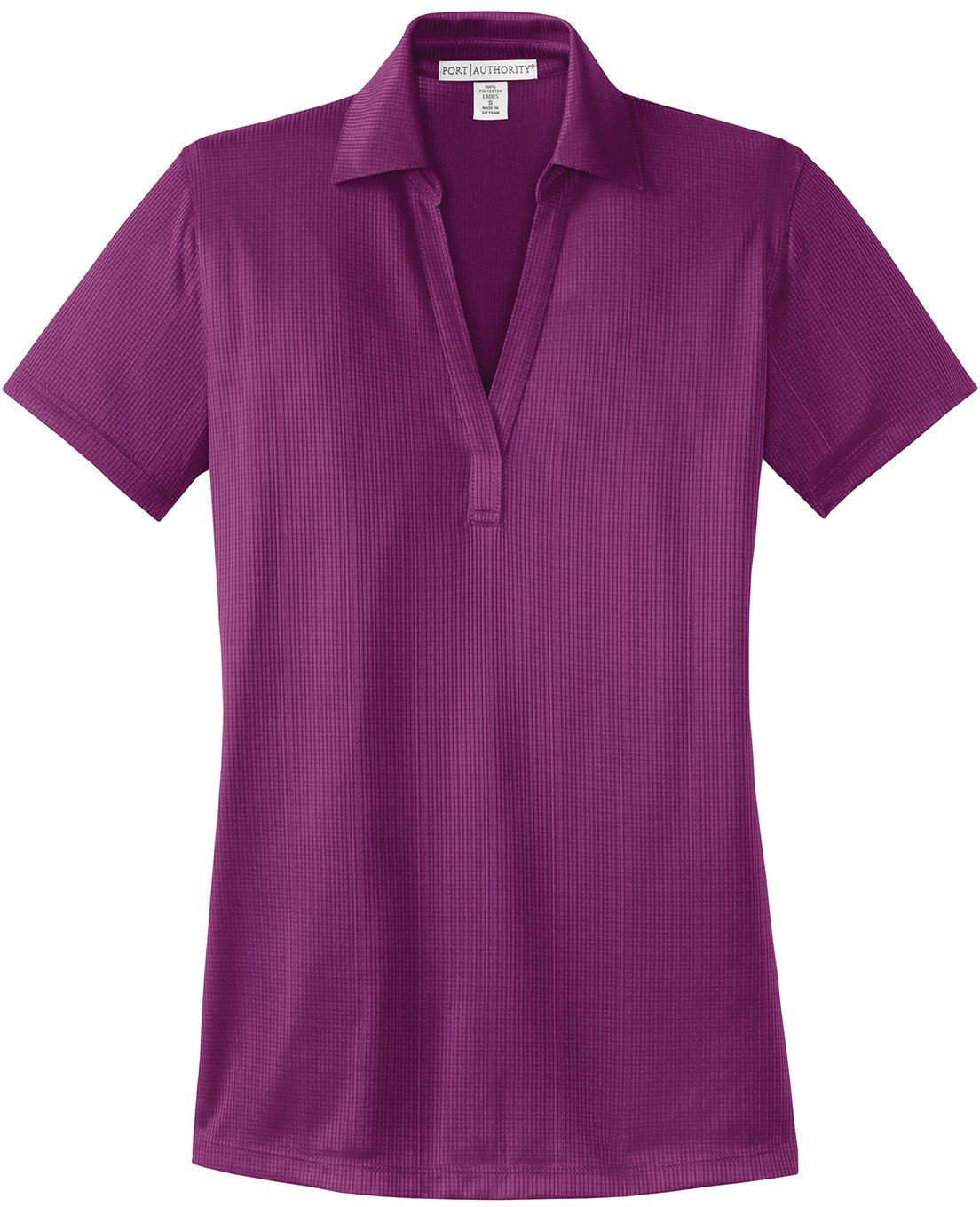 OUTLET-Port Authority Ladies Fine Jacquard Polo