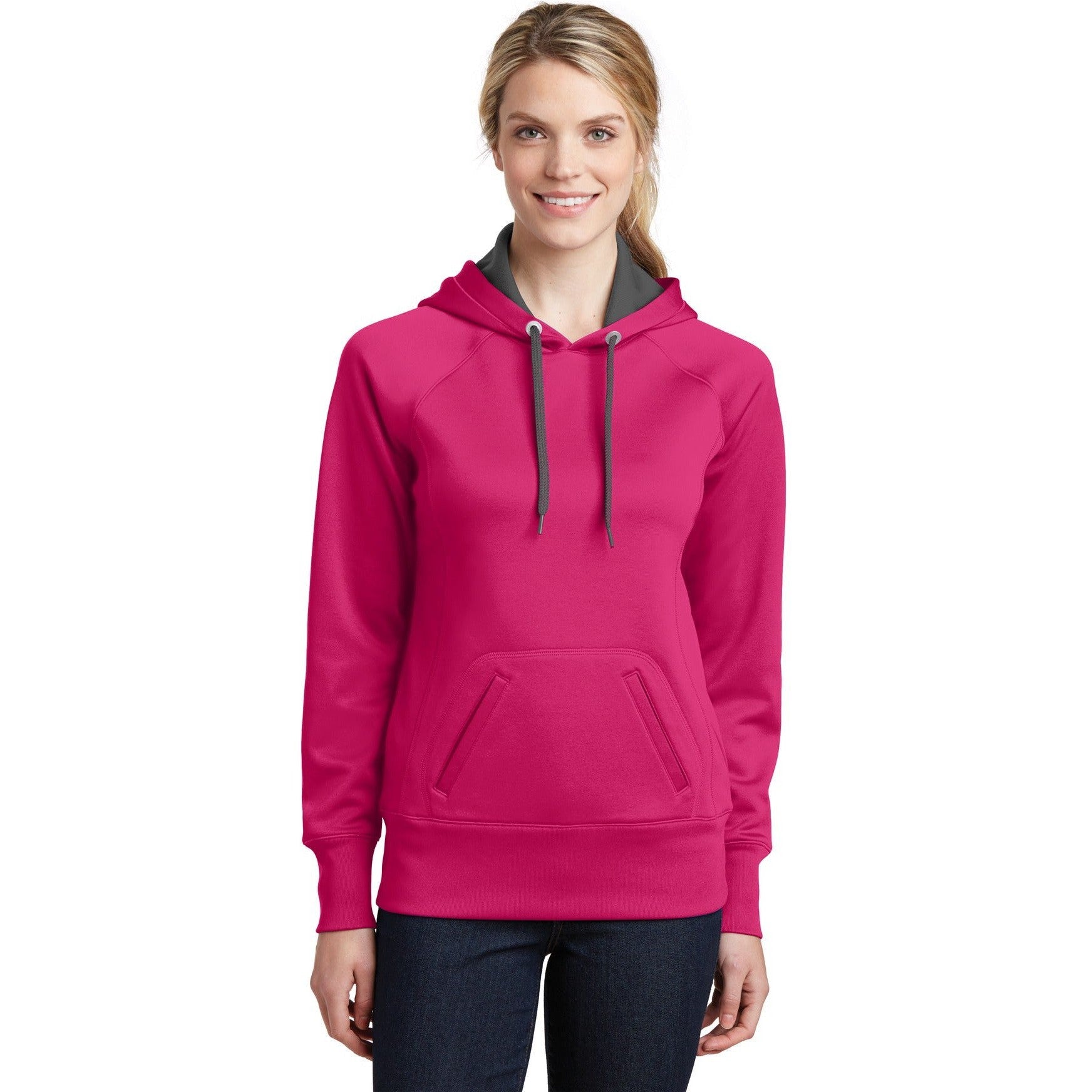 CLOSEOUT - Sport-Tek Ladies Tech Fleece Hooded Sweatshirt