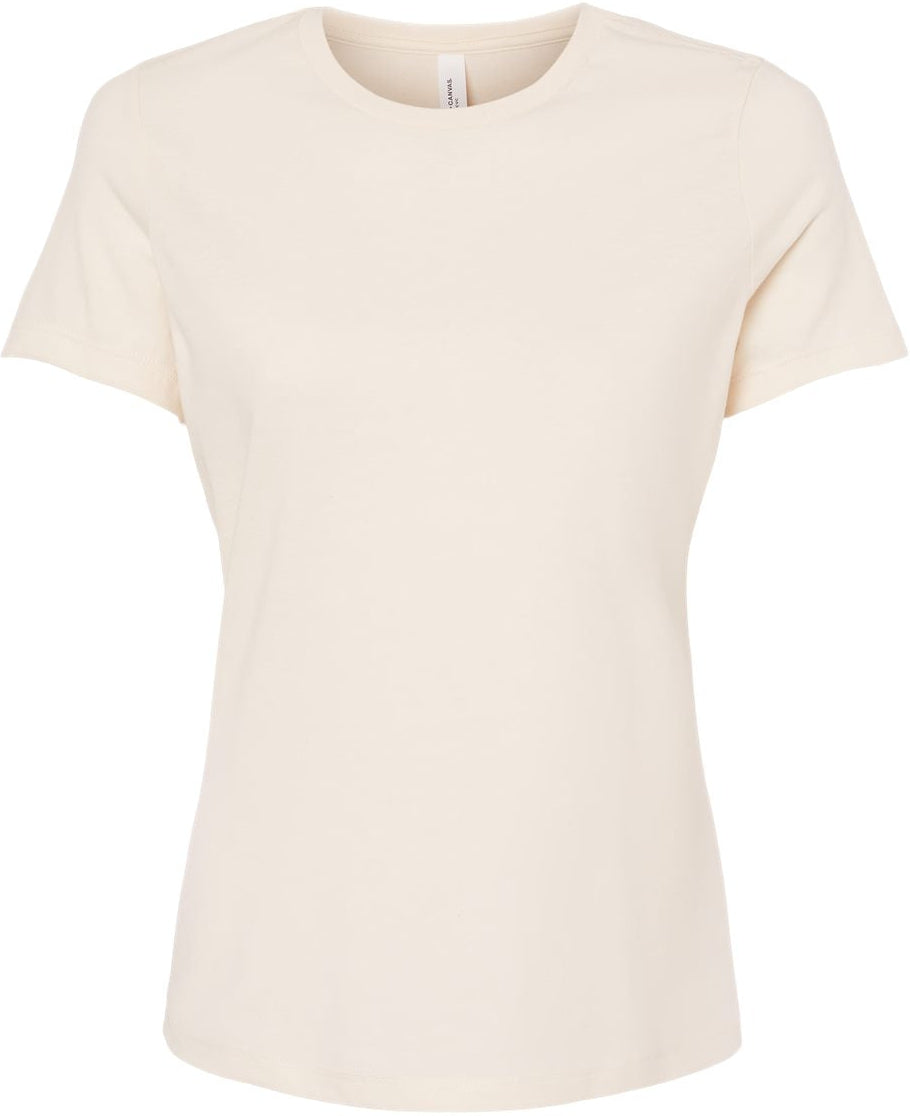 Bella+Canvas Womenâs Relaxed Fit Heather CVC Tee