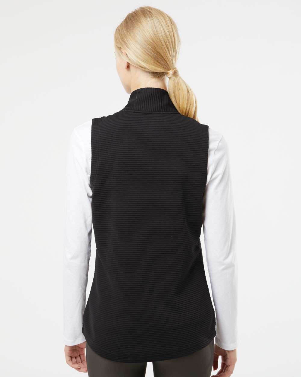 Adidas Ladies Textured Full-Zip Vest