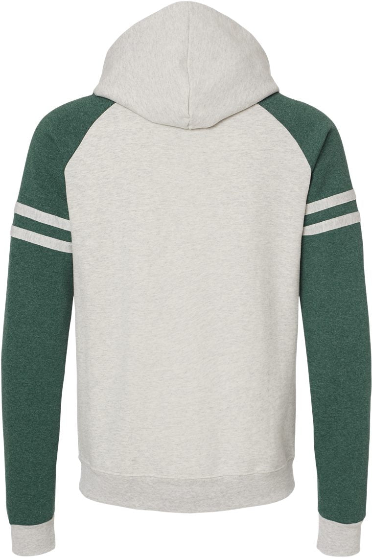 Jerzees Nublend Varsity Colorblocked Raglan Hooded Sweatshirt