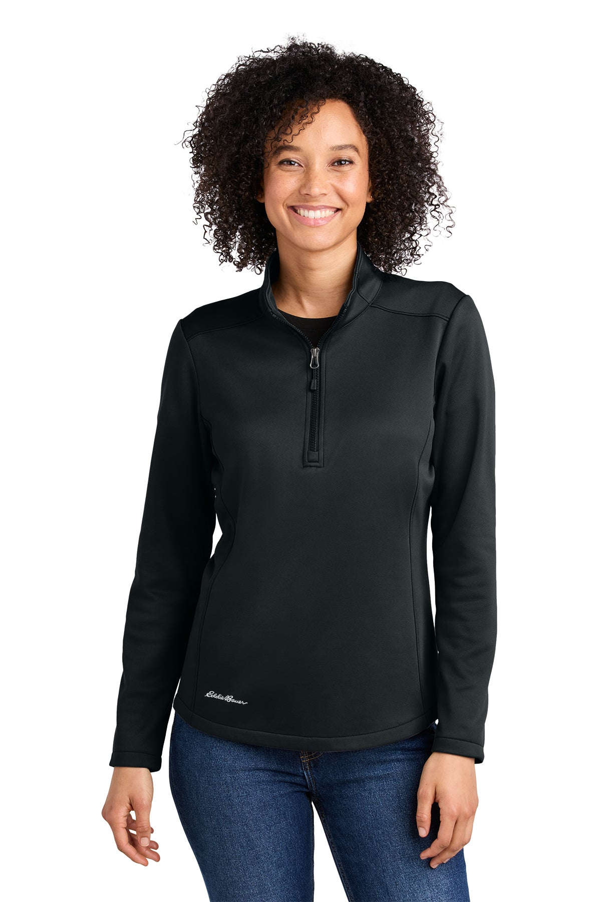 Eddie Bauer Ladies Smooth Mid Layer Fleece 1/2-Zip