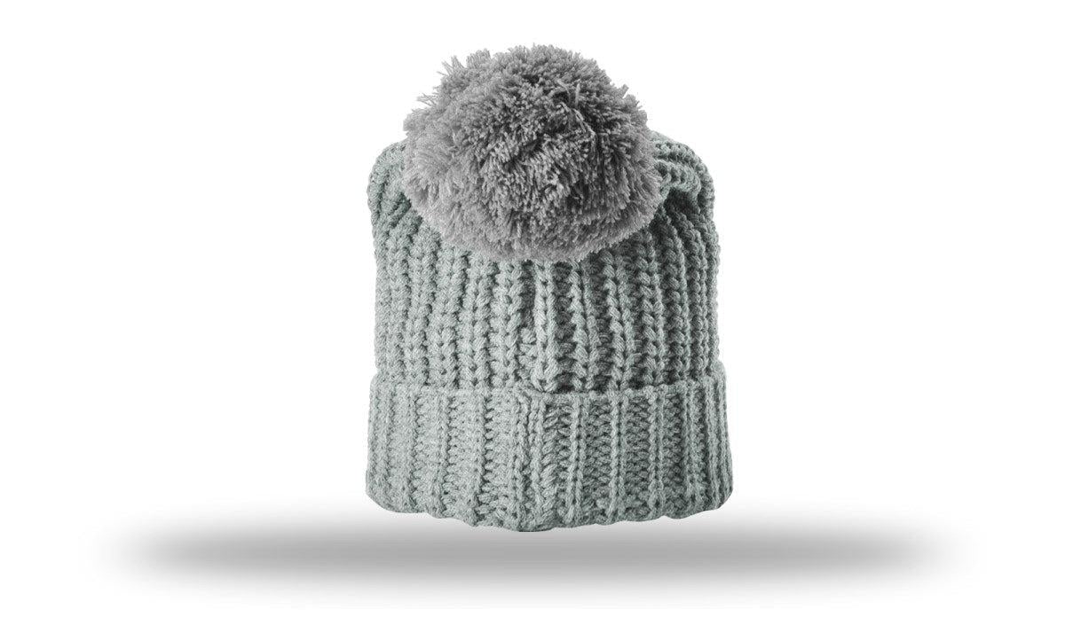 Richardson Chunk Cable Beanie W/ Cuff & Pom