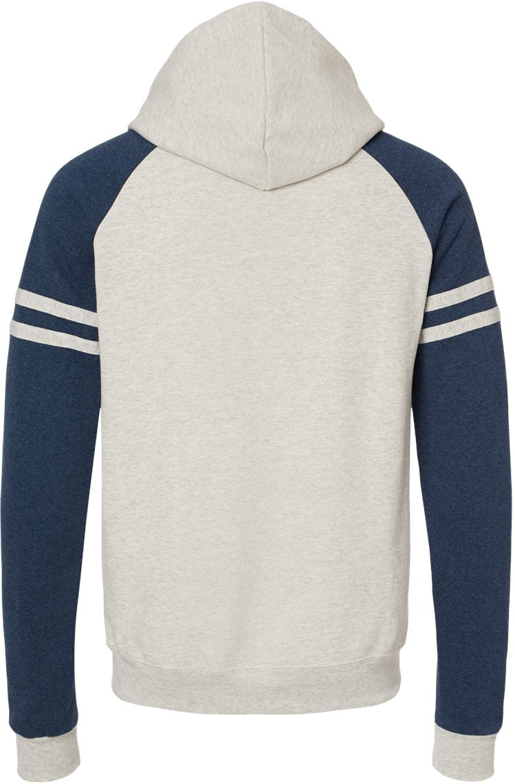 Jerzees Nublend Varsity Colorblocked Raglan Hooded Sweatshirt