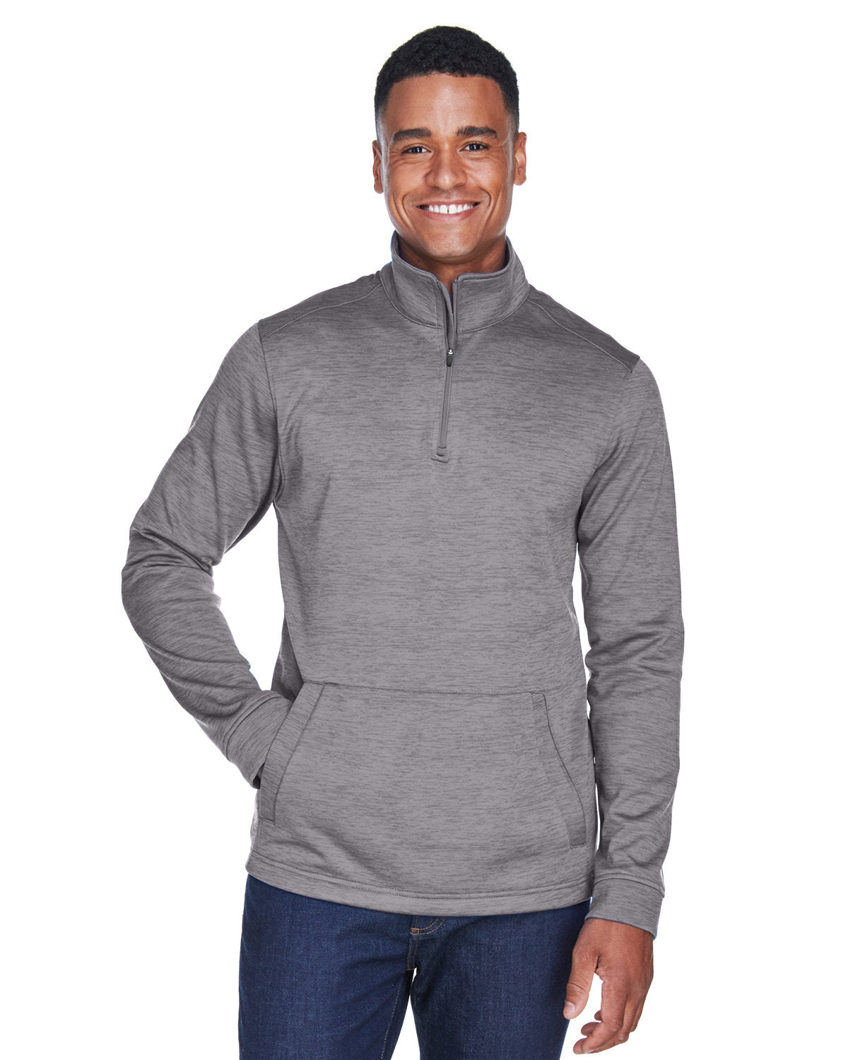 OUTLET-Devon & Jones Newbury MÃ©lange Fleece Quarter-Zip