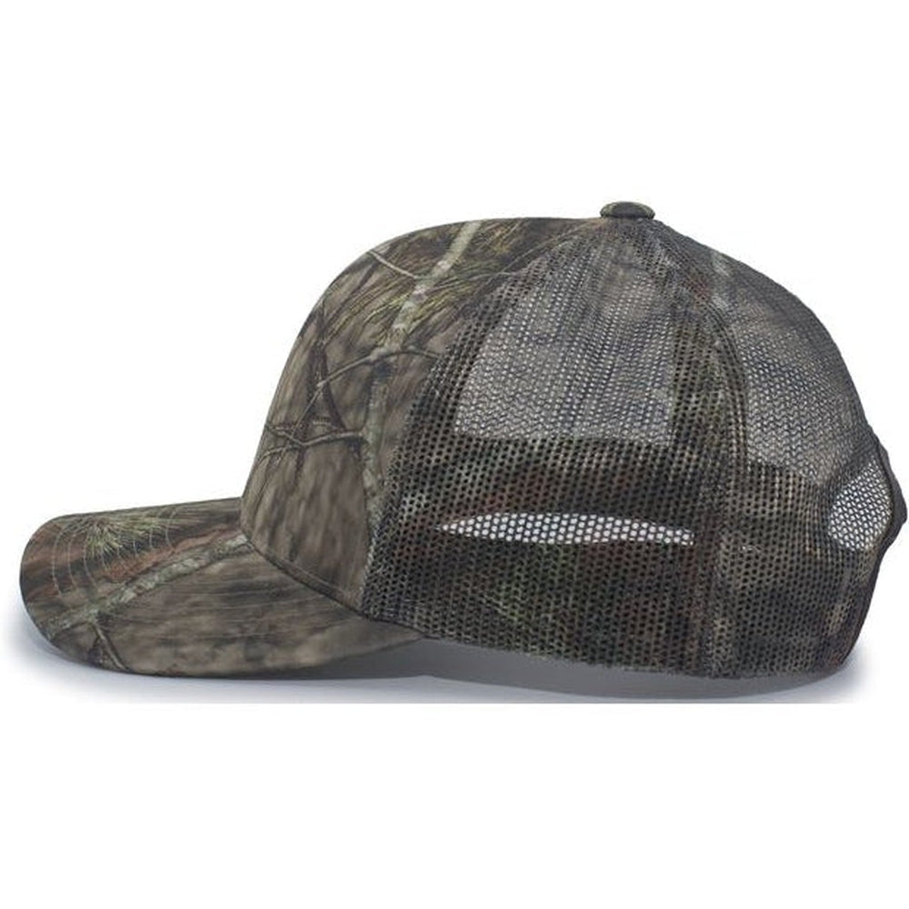 OUTLET-Pacific Headwear Camo Snapback Trucker Cap