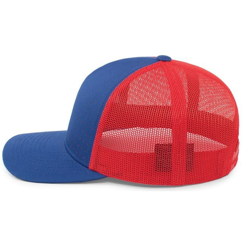 Pacific Headwear Perforated 5-Panel Trucker Snapback Cap