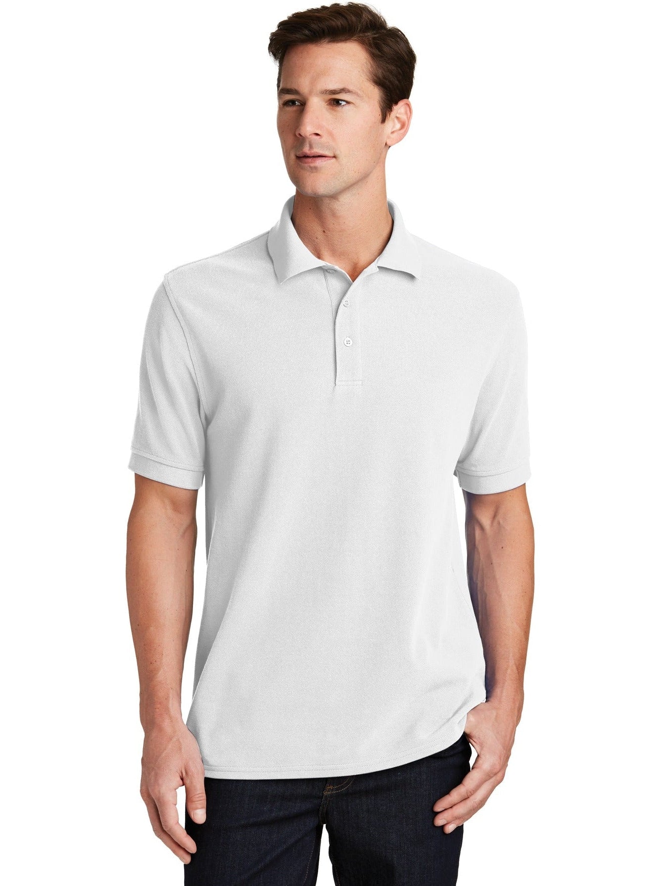 OUTLET-Port Authority Combed Ring Spun Pique Polo