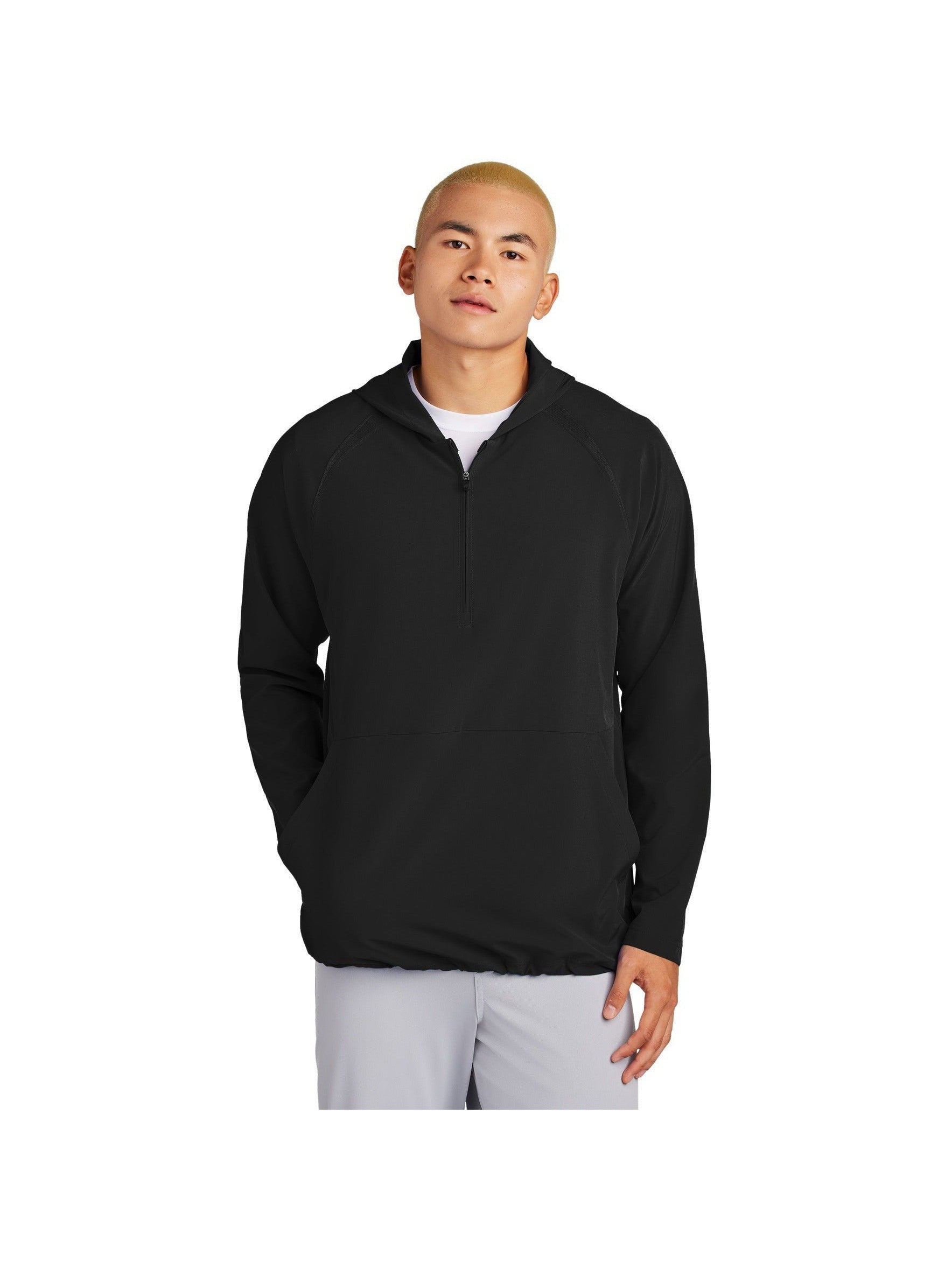 Sport-Tek Repeat 1/2-Zip Long Sleeve Hooded Jacket