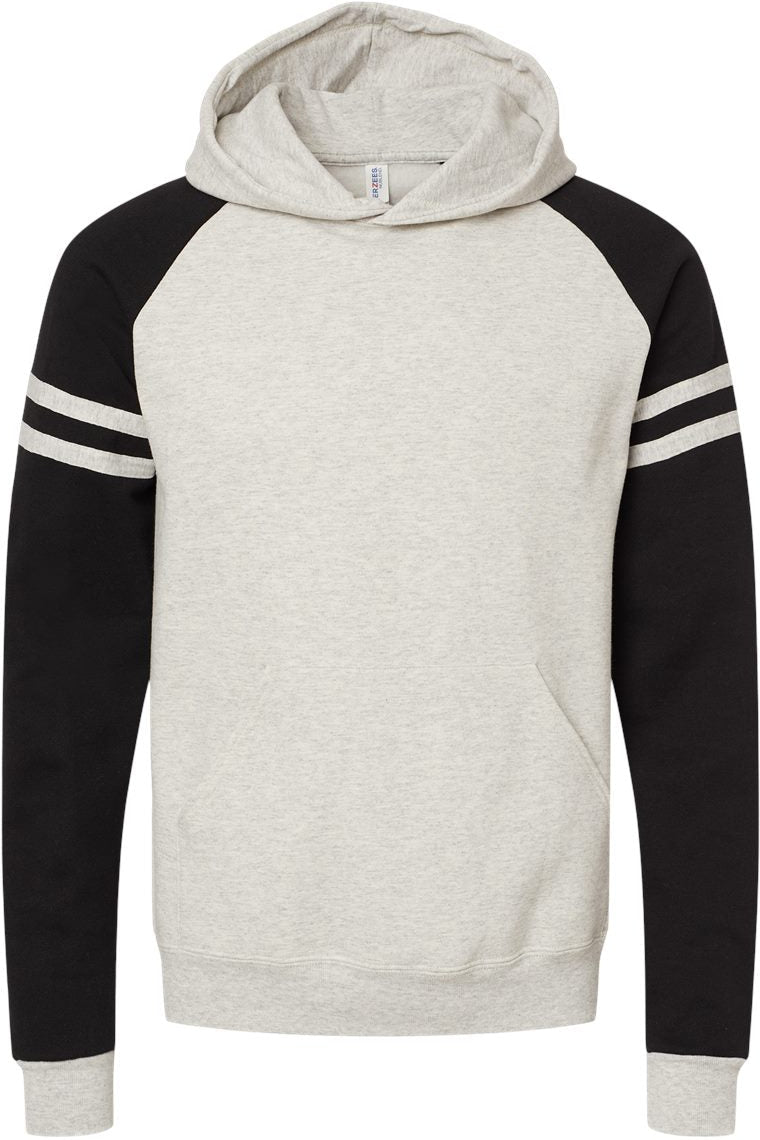 Jerzees Nublend Varsity Colorblocked Raglan Hooded Sweatshirt