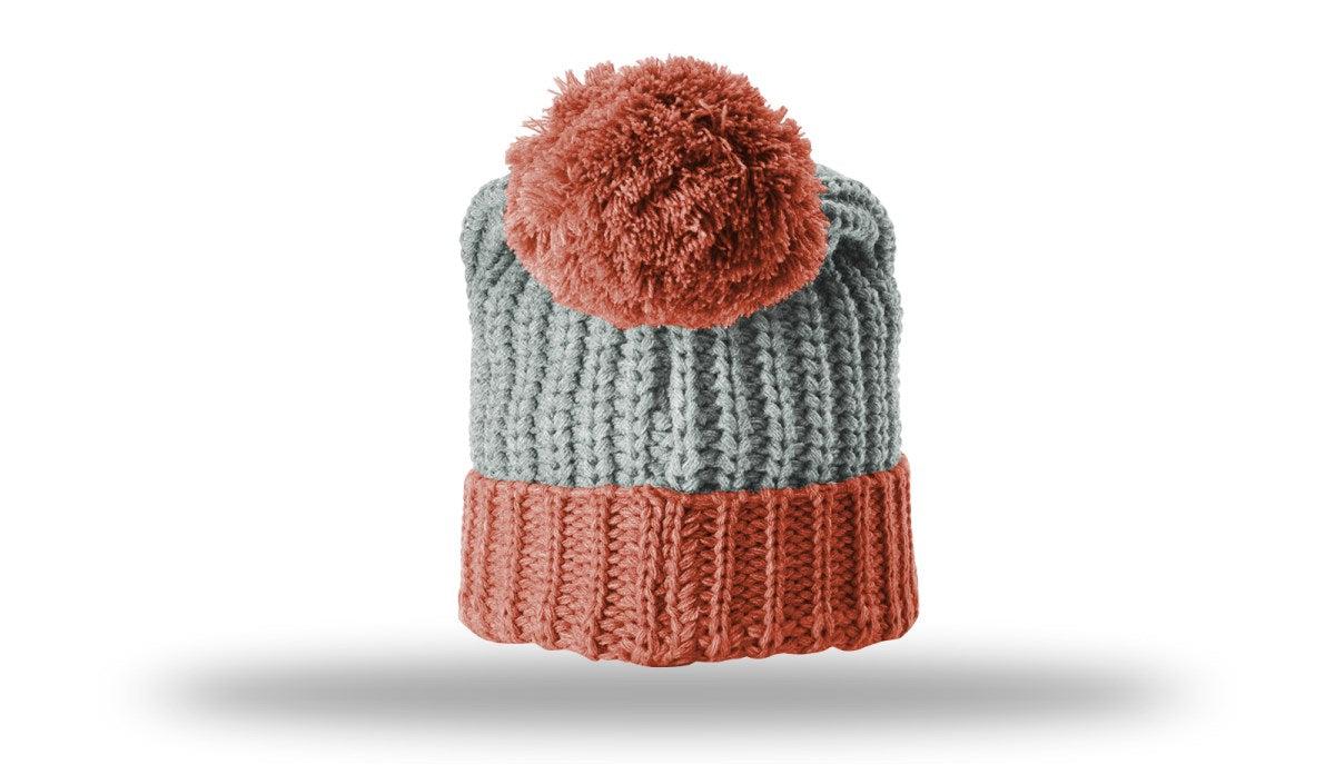 Richardson Chunk Cable Beanie W/ Cuff & Pom