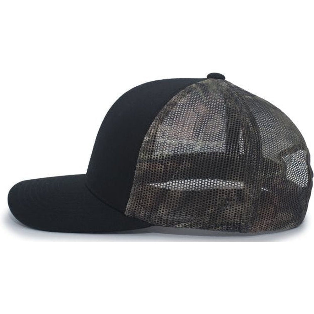 OUTLET-Pacific Headwear Camo Snapback Trucker Cap