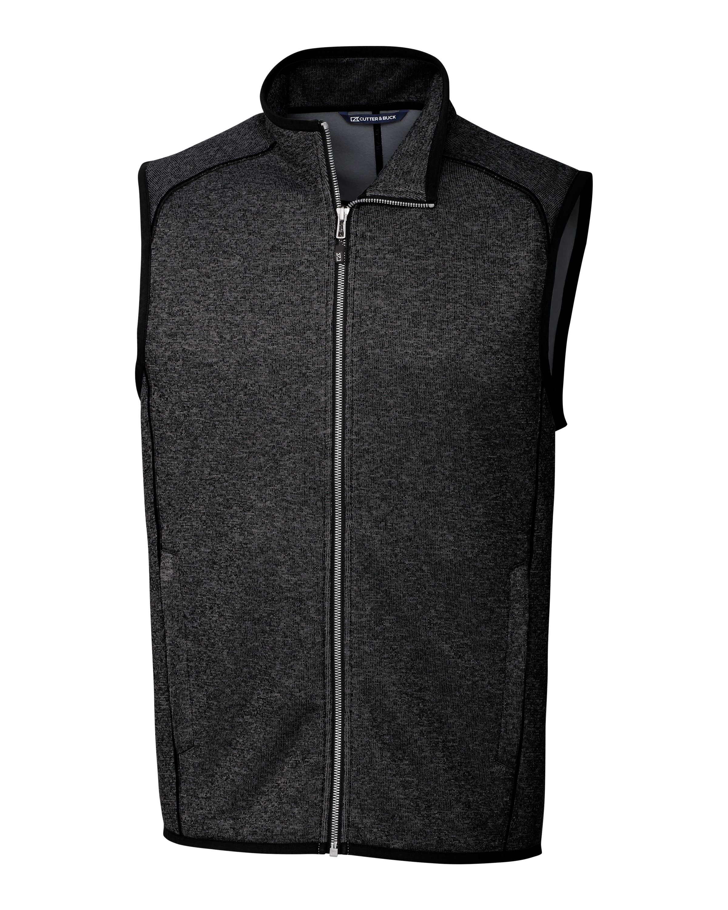 Cutter & Buck Tall Mainsail Sweater-Knit Full Zip Vest