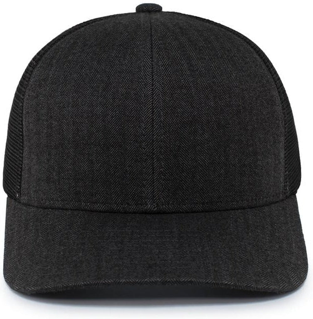 Pacific Headwear Herringbone Trucker Cap