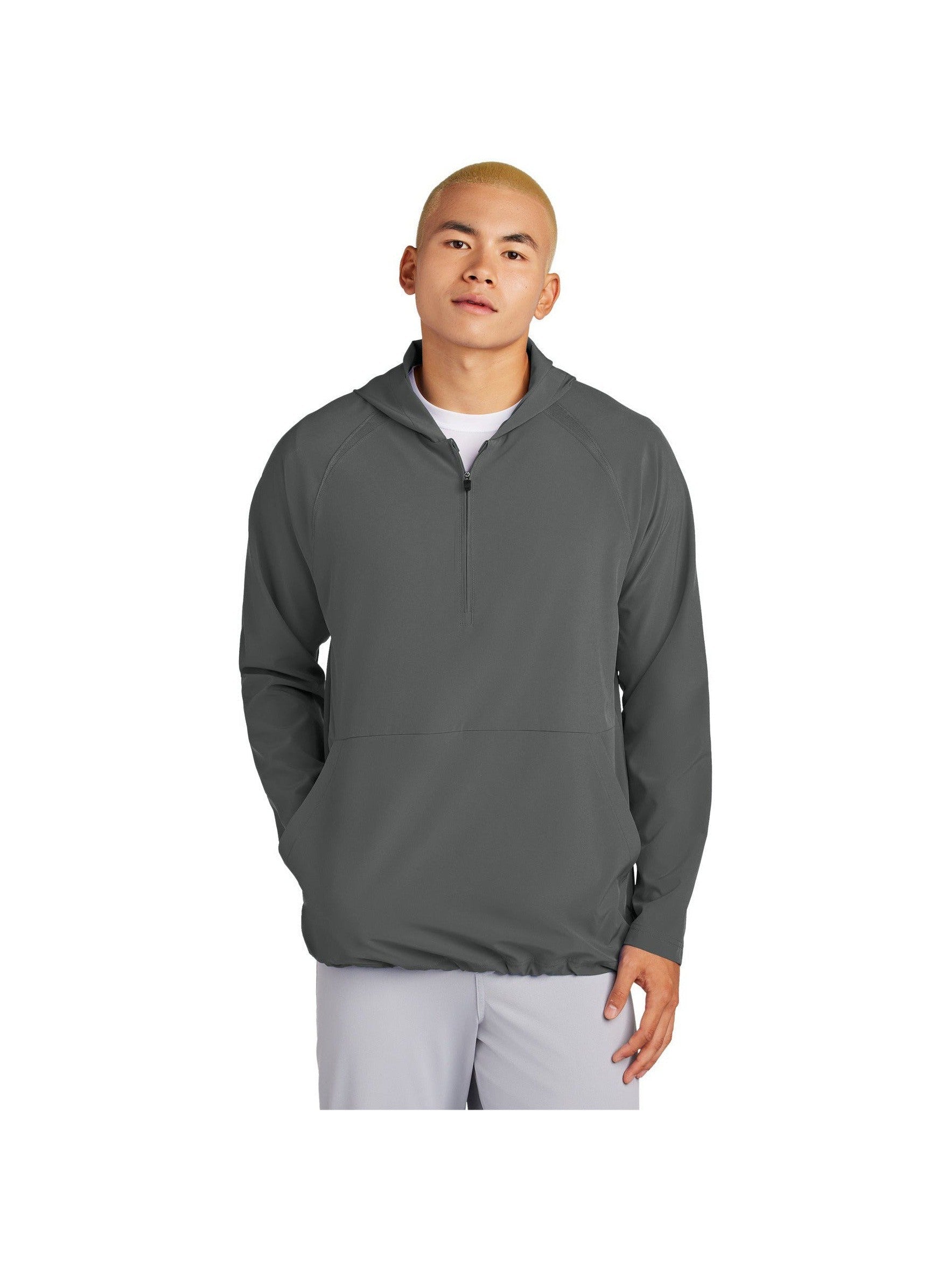 Sport-Tek Repeat 1/2-Zip Long Sleeve Hooded Jacket