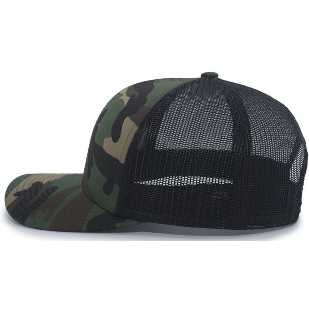 OUTLET-Pacific Headwear Camo Snapback Trucker Cap