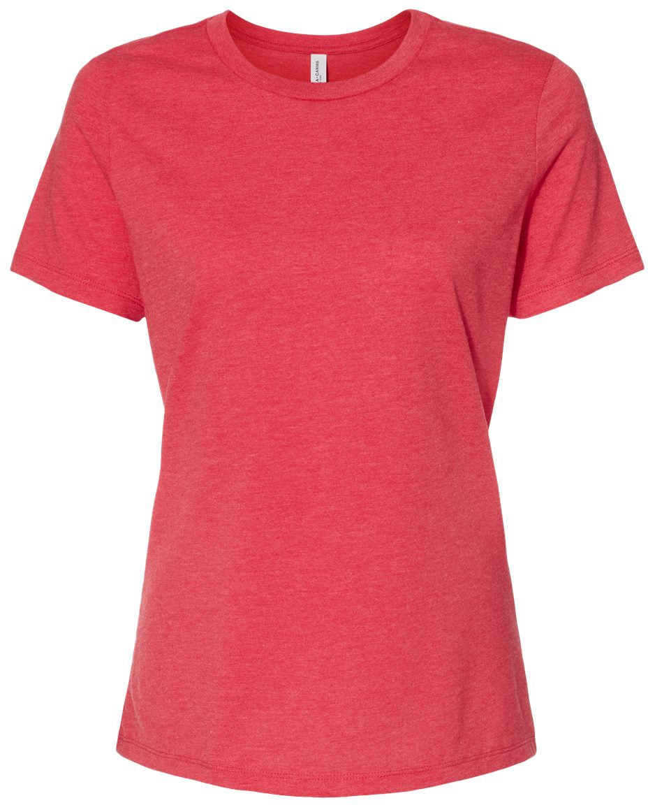 Bella+Canvas Womenâs Relaxed Fit Heather CVC Tee