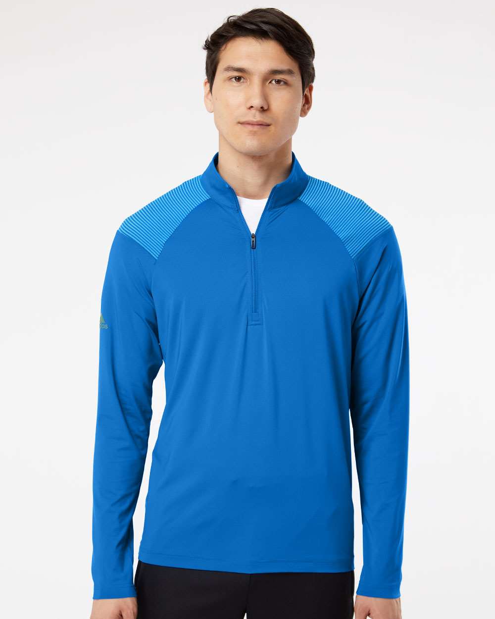 Adidas Shoulder Stripe Quarter-Zip Pullover