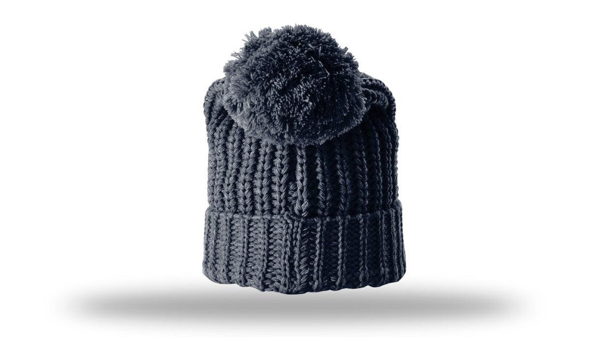 Richardson Chunk Cable Beanie W/ Cuff & Pom