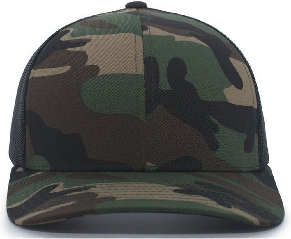 OUTLET-Pacific Headwear Camo Snapback Trucker Cap