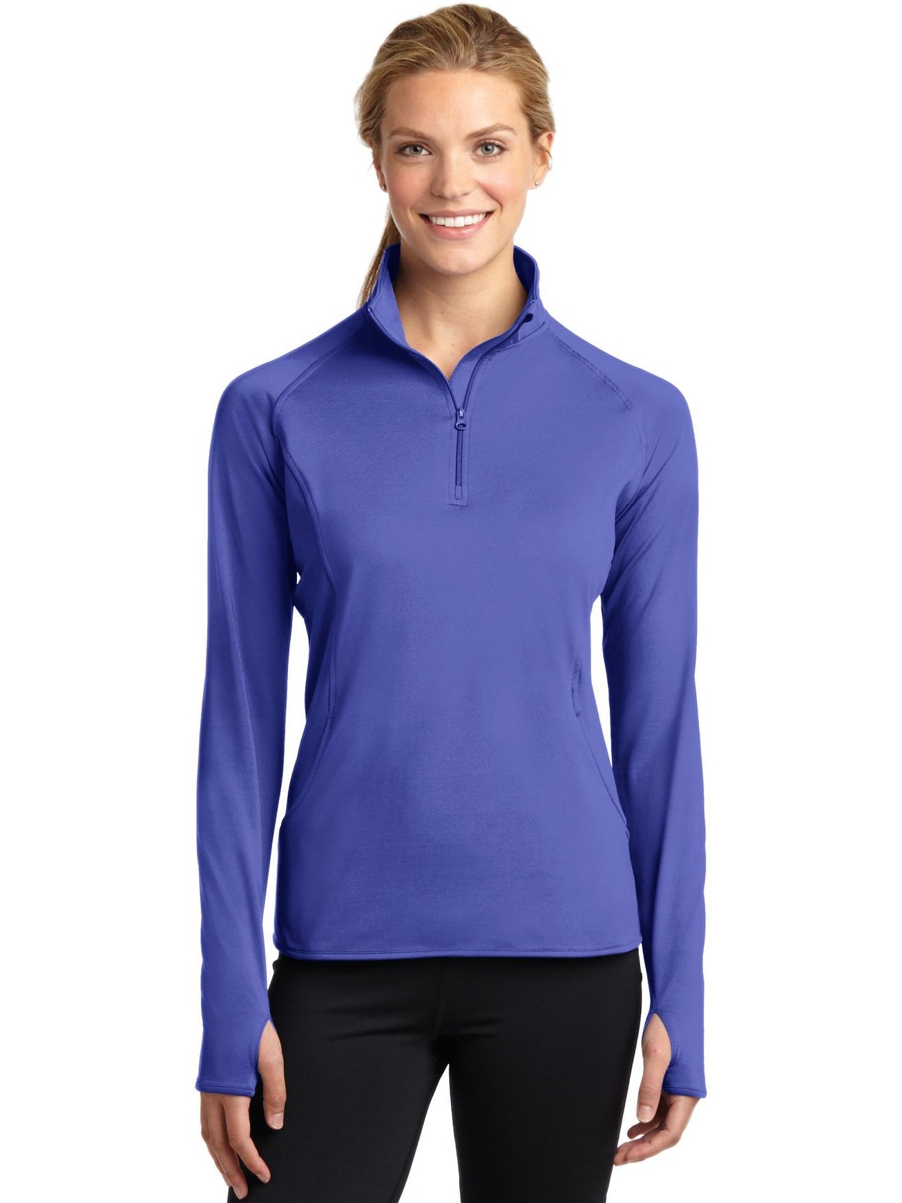 OUTLET-Sport-Tek Ladies Sport-Wick Stretch 1/2-Zip