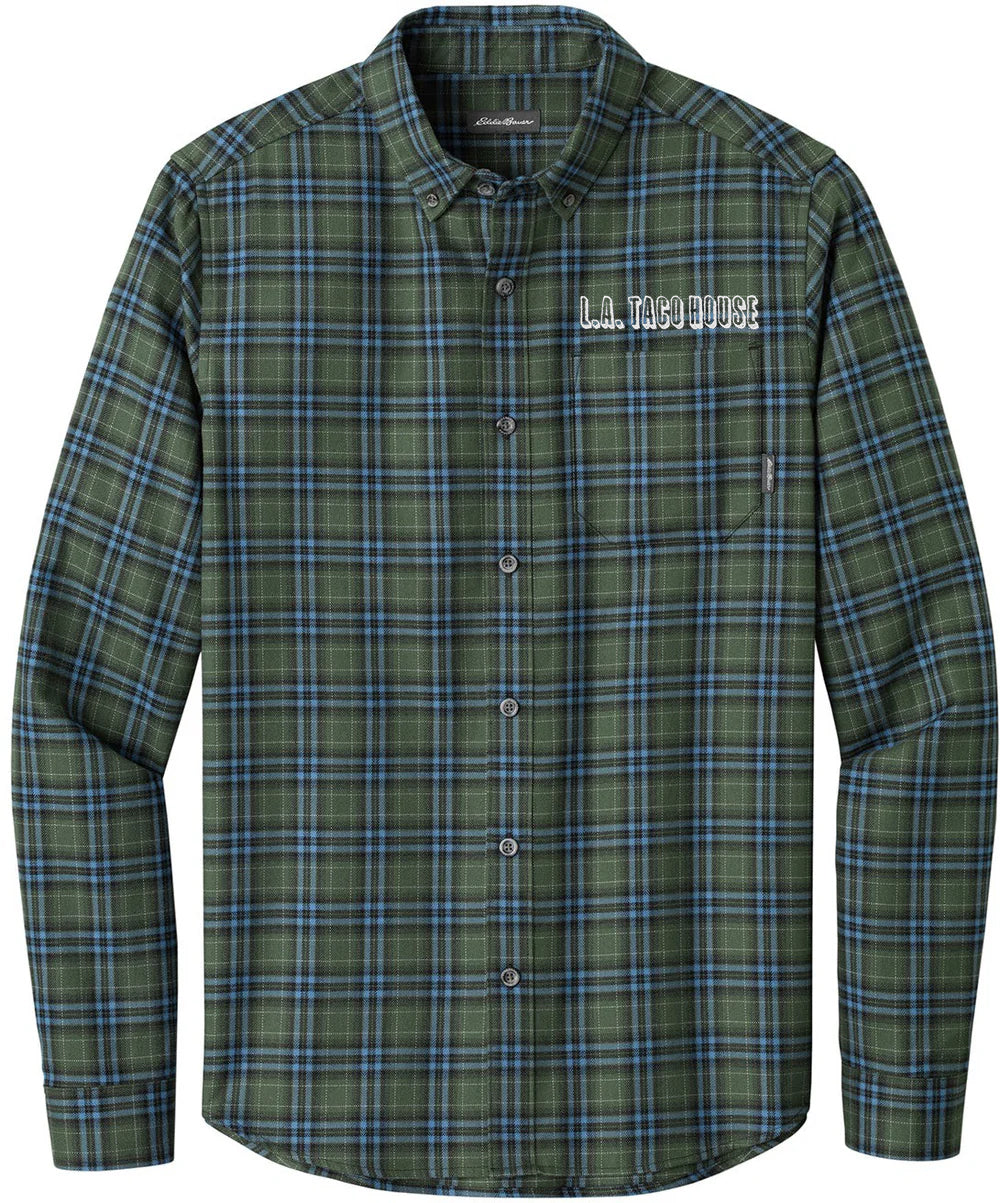 Eddie Bauer Long Sleeve Favorite Flannel Plaid Shirt