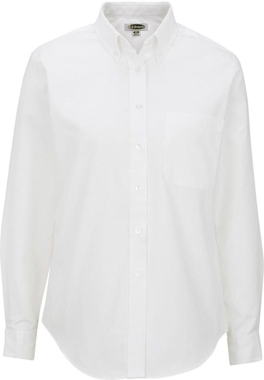 Edwards Ladies Long Sleeve Oxford Shirt