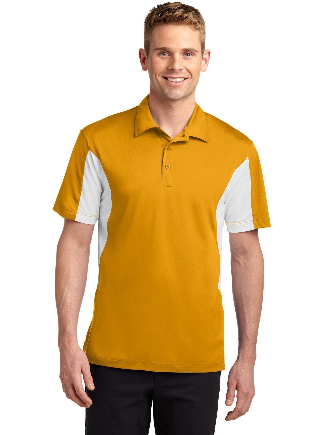 OUTLET-Sport-Tek Side Blocked Micropique Polo Shirt