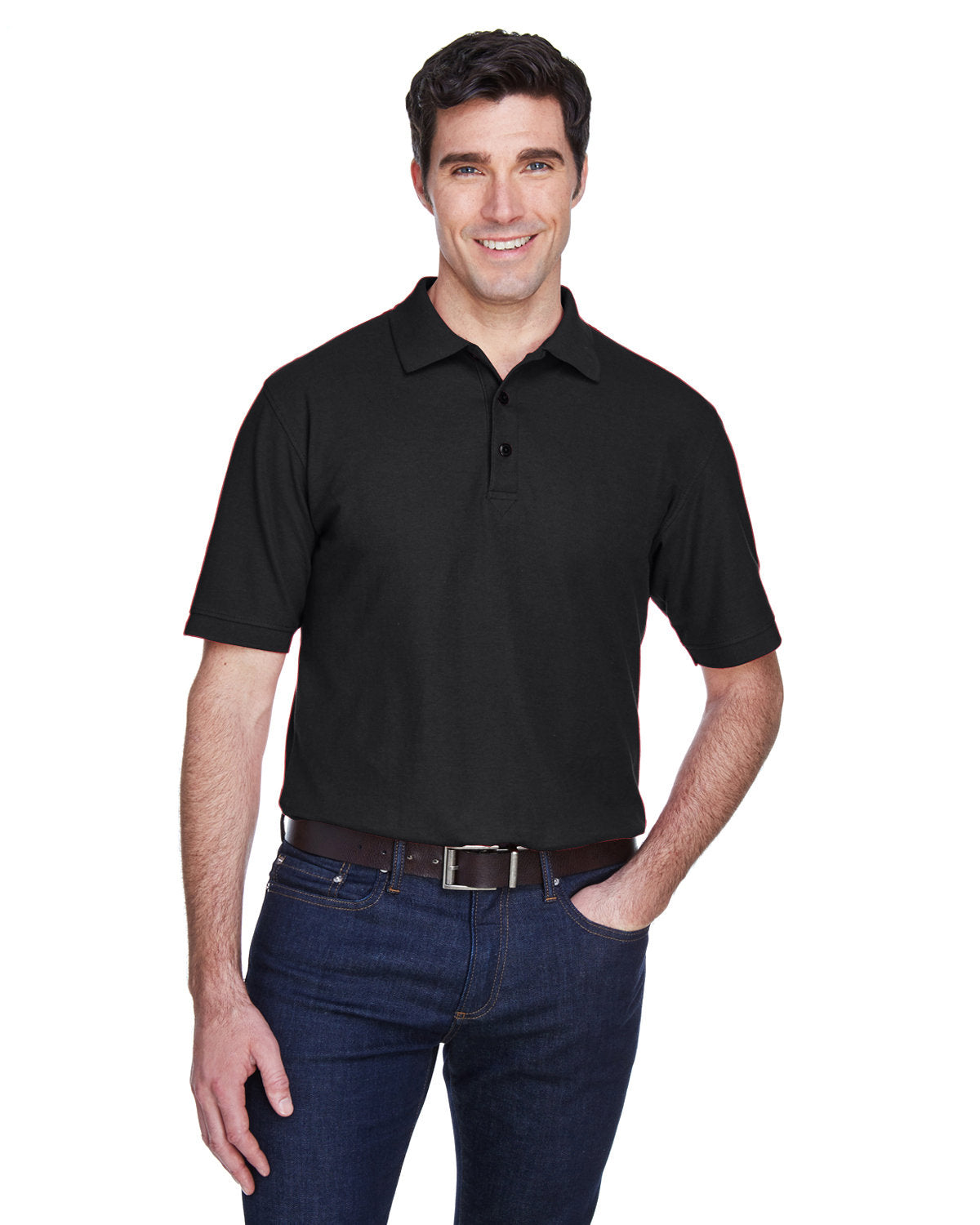 OUTLET-UltraClub Whisper Pique Polo Shirt