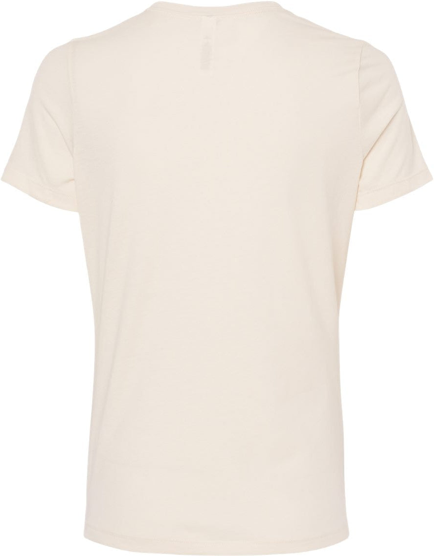 Bella+Canvas Womenâs Relaxed Fit Heather CVC Tee