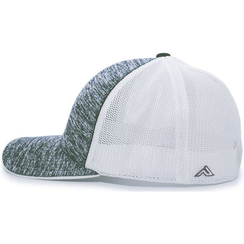 Pacific Headwear Aggressive Heather Trucker Flexfit Cap