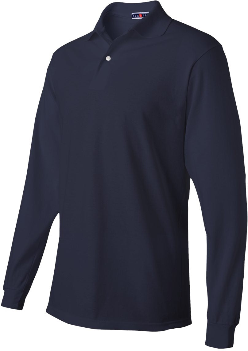 Jerzees SpotShield 50/50 Long Sleeve Polo