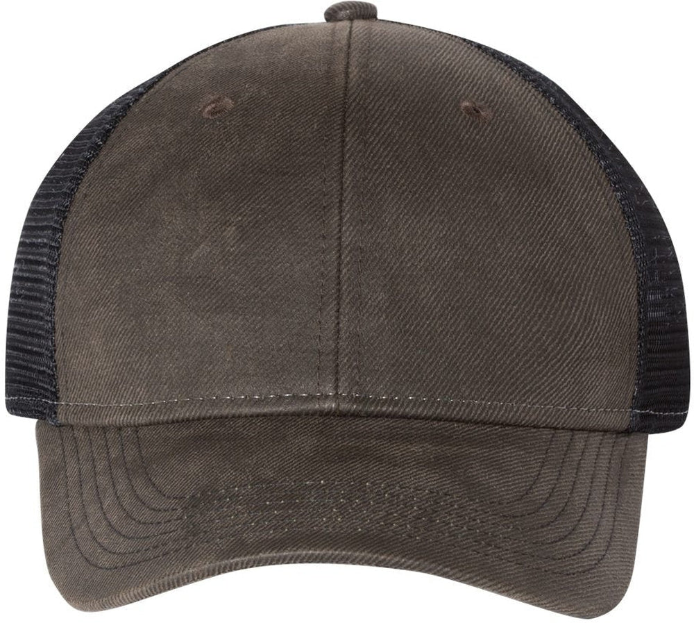 OUTLET-Sportsman Faux Waxy Trucker Cap