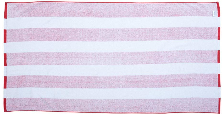 Carmel Towel Company Cabana Stripe Velour Beach Towel