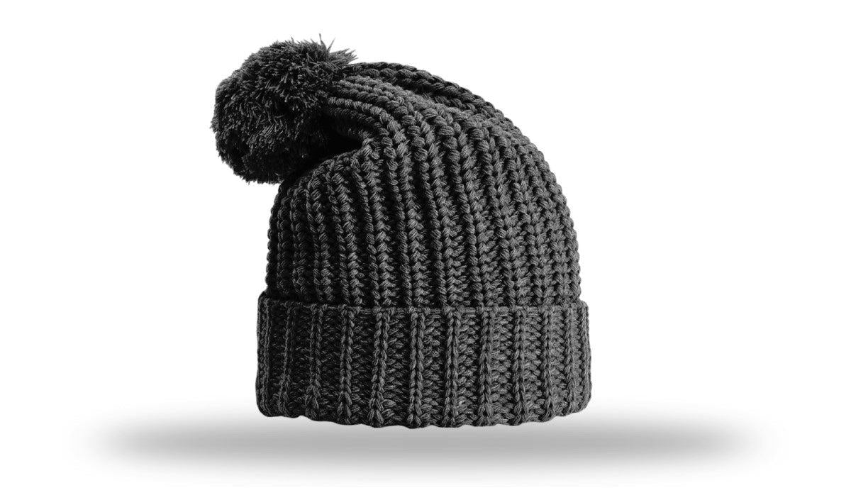 Richardson Chunk Cable Beanie W/ Cuff & Pom