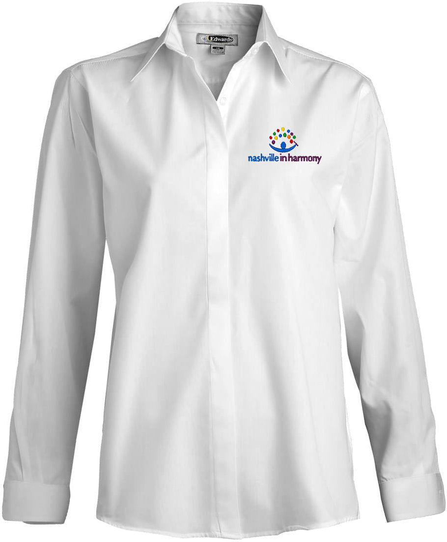 OUTLET-Edwards Ladies Cafe Shirt Long Sleeve