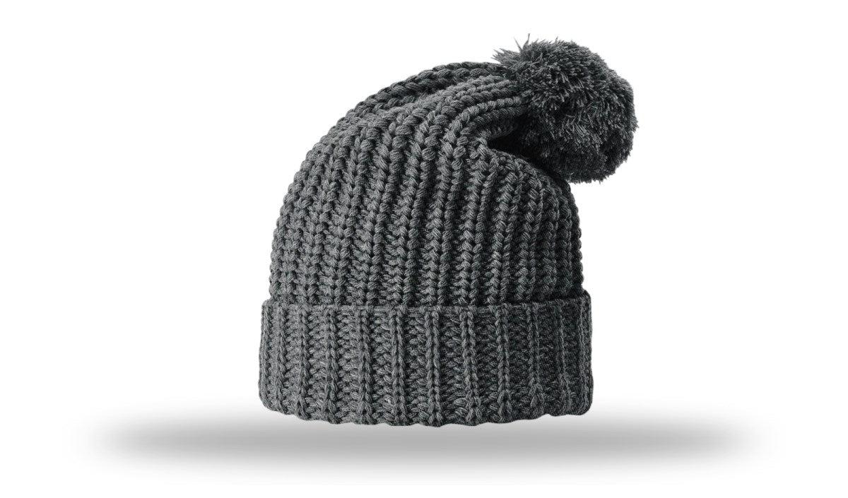 Richardson Chunk Cable Beanie W/ Cuff & Pom