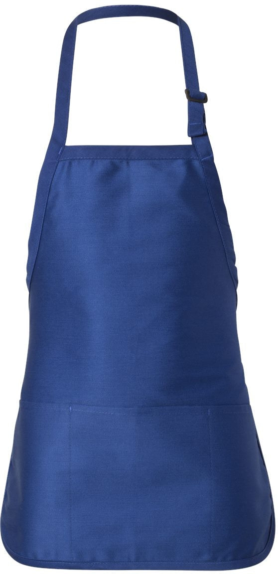 Q-Tees Full-Length Apron with Pouch Pocket