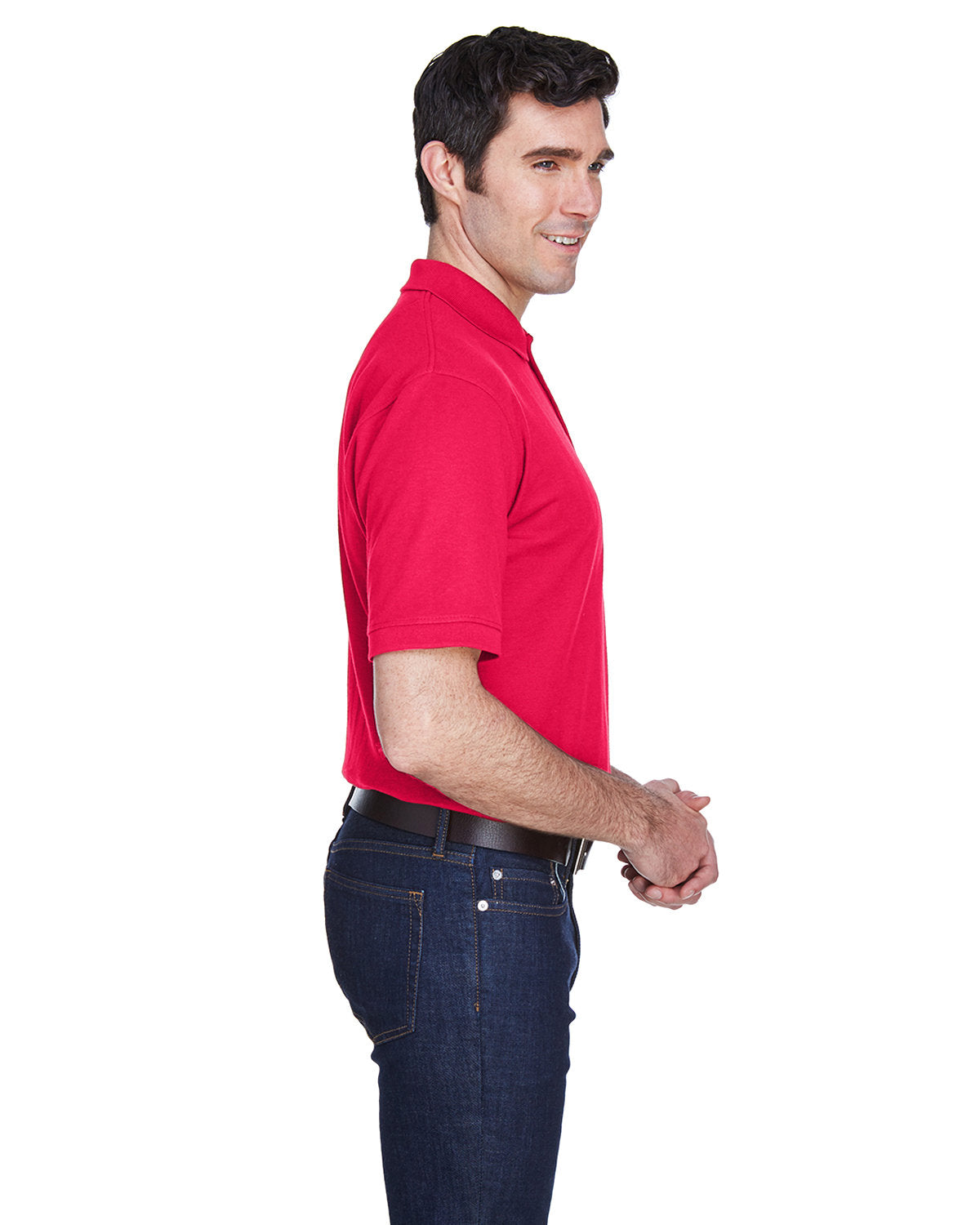 OUTLET-UltraClub Whisper Pique Polo Shirt