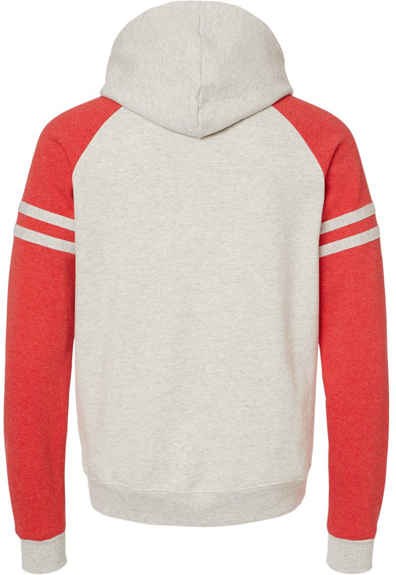 Jerzees Nublend Varsity Colorblocked Raglan Hooded Sweatshirt