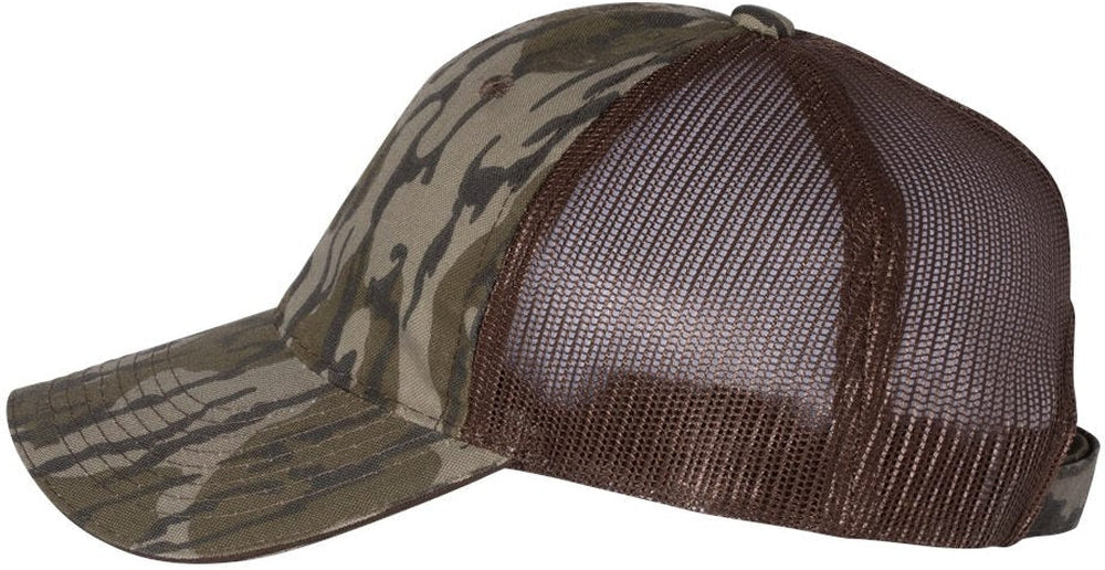 Outdoor Cap Washed Brushed Mesh-Back Camo Cap