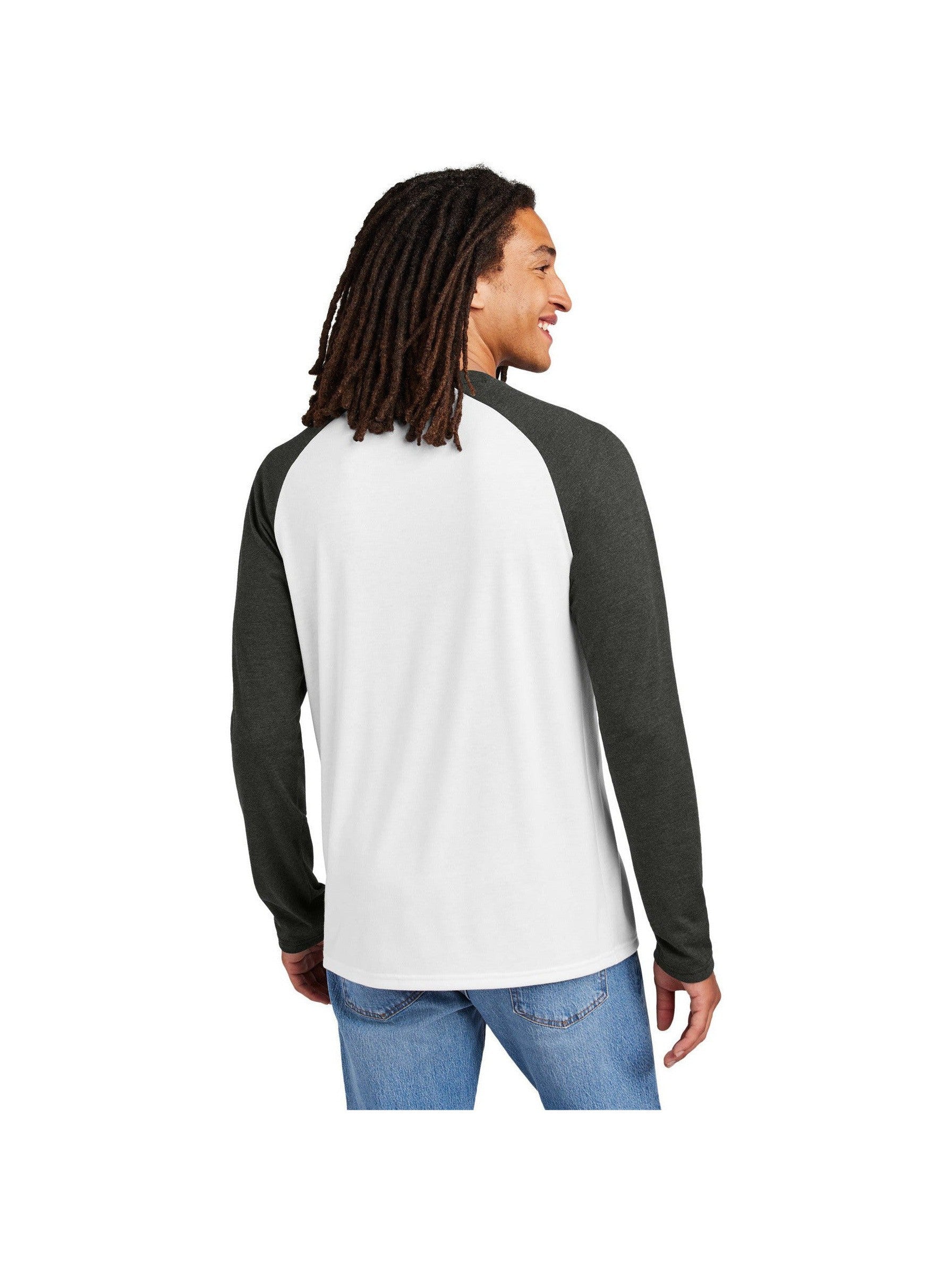 Allmade Unisex Tri-Blend Long Sleeve Colorblock Raglan