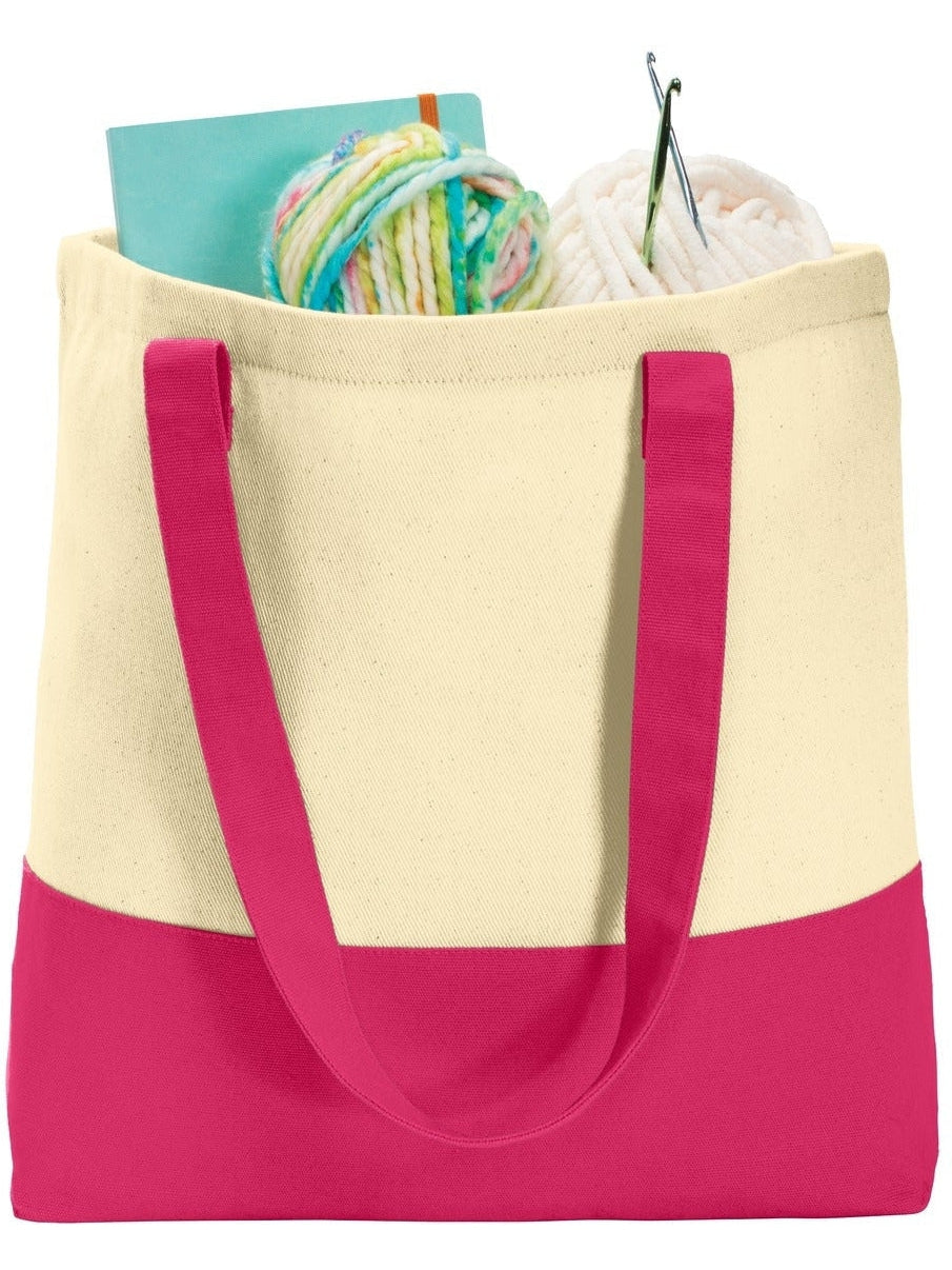 Port Authority Colorblock Cotton Tote